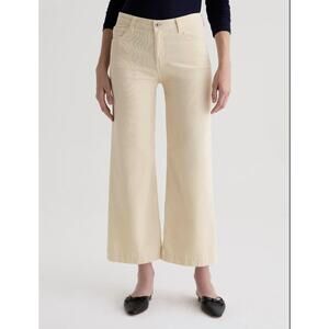NEW AG JEANS saige wide leg crop pants in opal stone